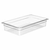 Olmecs Polycarbonate Clear PC 1/1 Full Size Food Pan-4 (53x32.5x10)